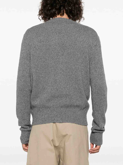 Shop Ami Alexandre Mattiussi Cardigan Adc Sweater In Grey