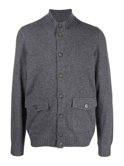 Shop Barba Bomber Jacket In Grey