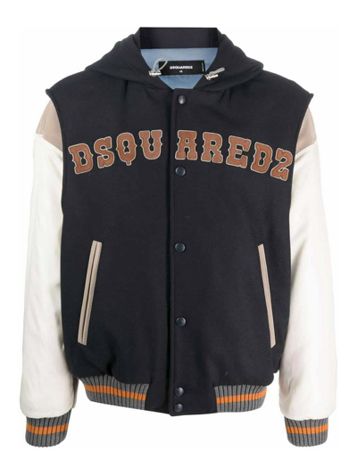 Shop Dsquared2 Hooded Jacket In Brown