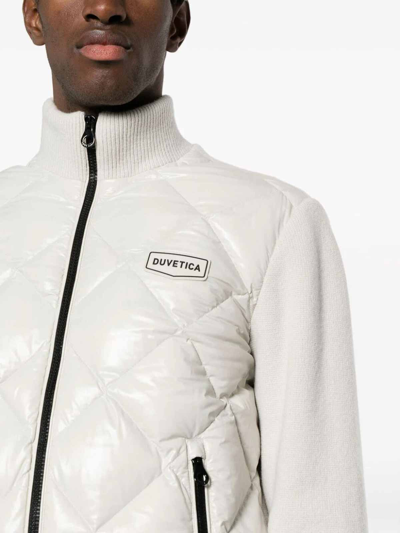 Shop Duvetica `cedegolo` Quilted Jacket In Light Beige
