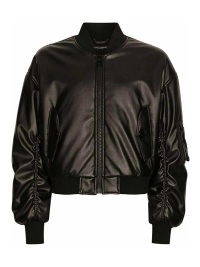 Shop Dolce & Gabbana Bomber Jacket In Negro