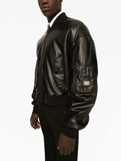 Shop Dolce & Gabbana Bomber Jacket In Negro