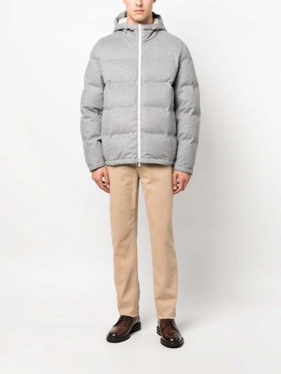 Shop Brunello Cucinelli Jacket In Grey