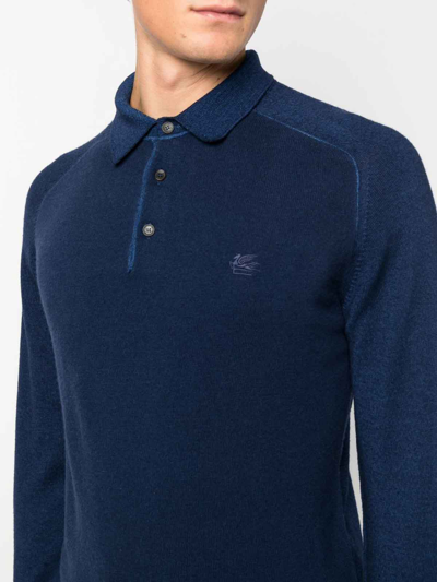 Shop Etro Suéter Con Escote Barco - Azul In Blue