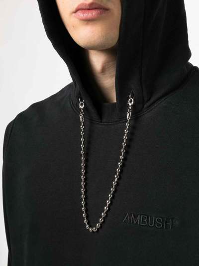 Shop Ambush Ballchain Hoodie In Black