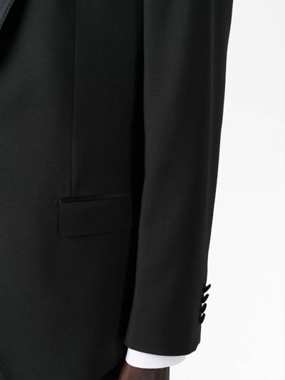 Dolce & Gabbana Single-breasted Wool Tuxedo Suit In Black