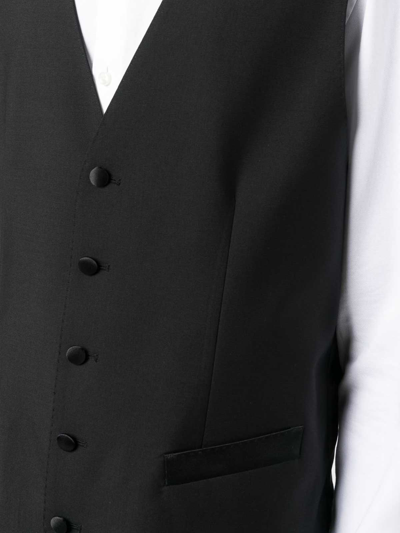 Dolce & Gabbana Single-breasted Wool Tuxedo Suit In Black