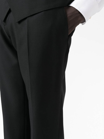 Dolce & Gabbana Single-breasted Wool Tuxedo Suit In Black