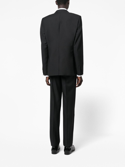 Dolce & Gabbana Single-breasted Wool Tuxedo Suit In Black