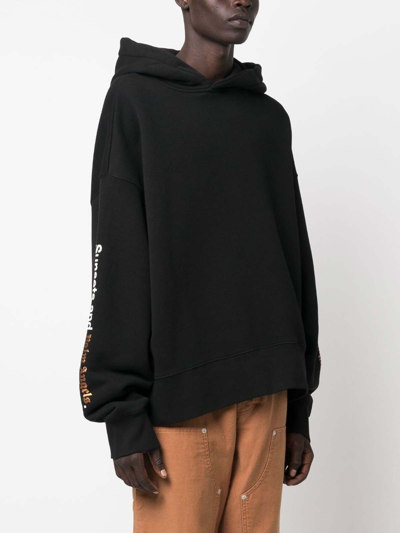 Shop Palm Angels Sunsets Hoody In Black