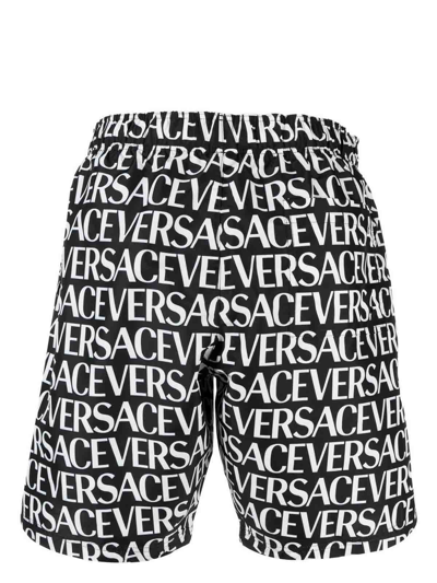 Shop Versace Boxers De Baño - Negro