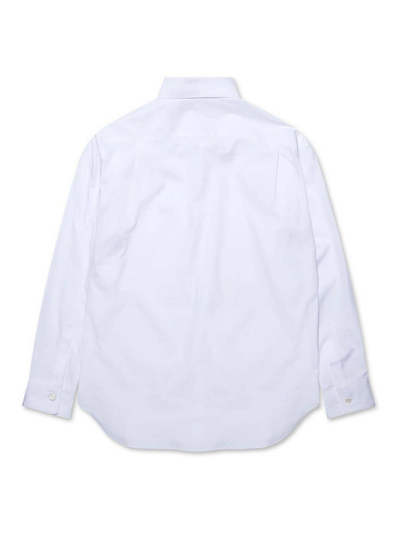 Shop Comme Des Garçons X Lacoste Logo-patch Shirt In White