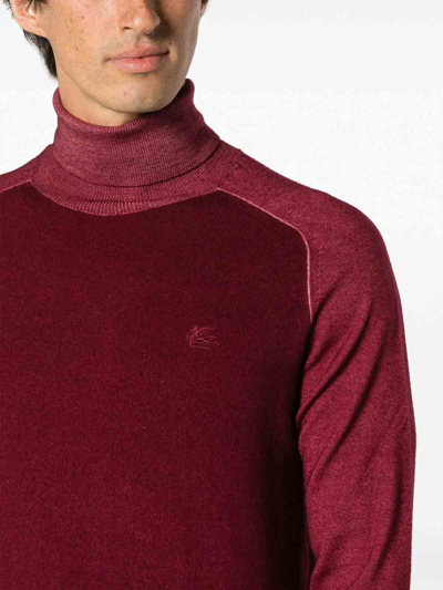 Shop Etro Suéter Cuello Redondo - Rojo
