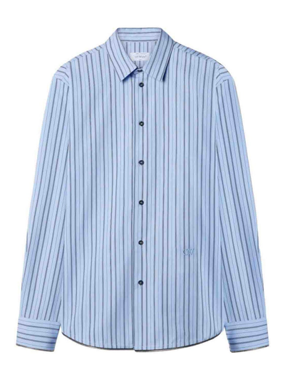 Shop Off-white Blue Stripe Shirt