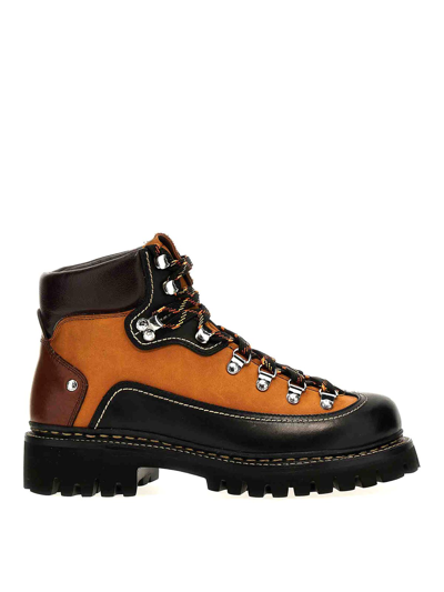 Shop Dsquared2 Canadian Boots In Brown