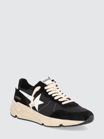 Golden Goose Men Running Sole Sneakers In Black