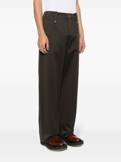 Burberry Trousers In Marrón
