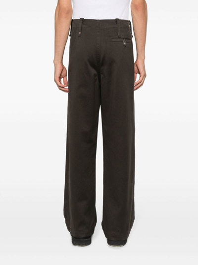 Burberry Trousers In Marrón