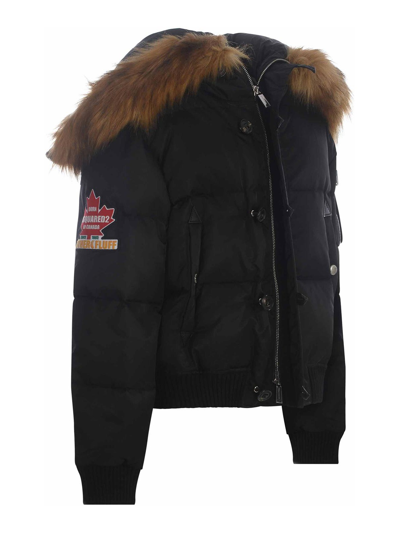 Shop Dsquared2 Jacket  In Nylon In Negro