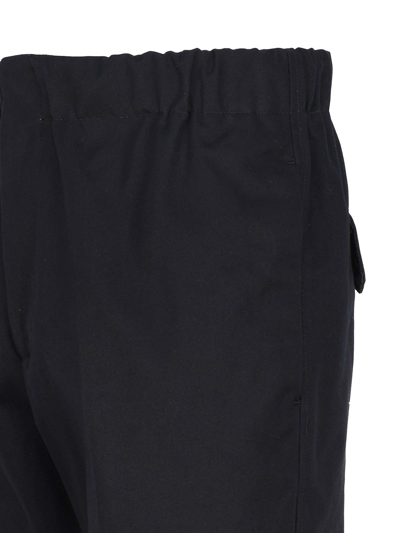 Jil Sander Tapered Trousers In Wool Gabardine In Blue