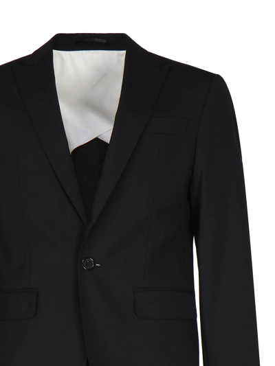 Dsquared2 Single-breasted Wool-blend Suit In Negro