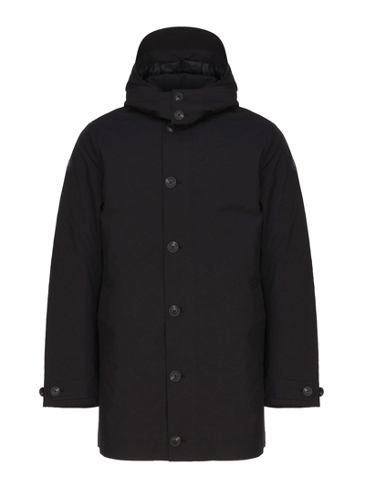 Shop Save The Duck Short Black Coat