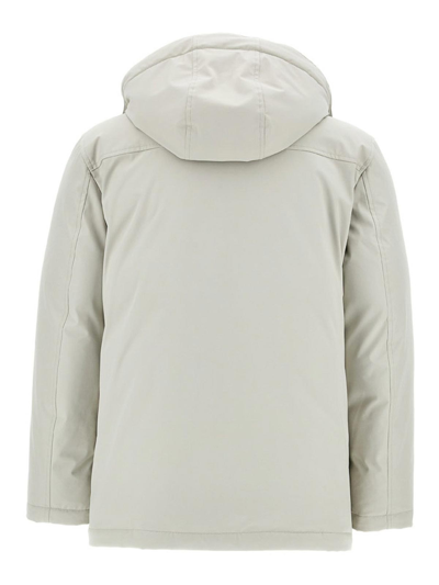 Fay Caban Piuma Kapuzenjacke In White