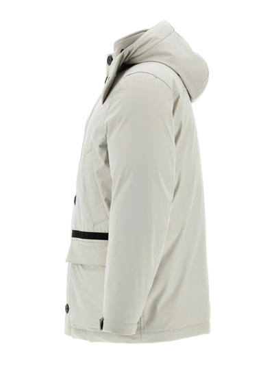Fay Caban Piuma Kapuzenjacke In White