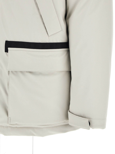 Fay Caban Piuma Kapuzenjacke In White