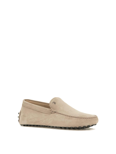 Shop Tod's Beige Loafers