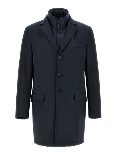 Shop Fay Long Coat In Blue