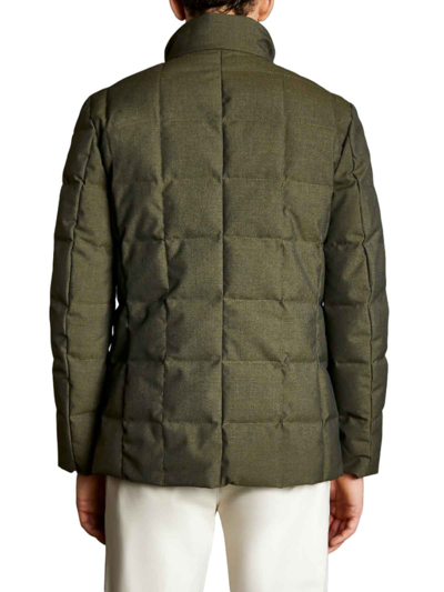 Shop Fay Quilted Coat In Green