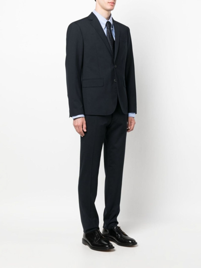 Dsquared2 Virgin-wool Single-breasted Suit In Azul Oscuro