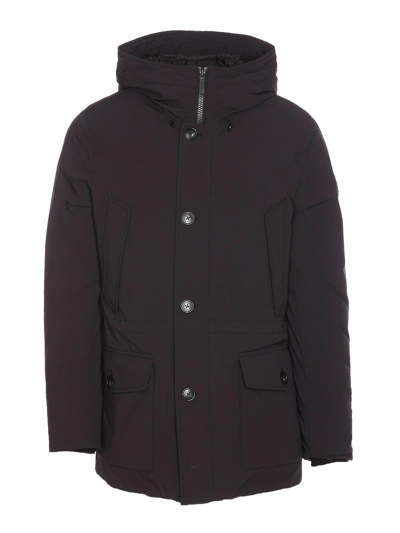 Shop Woolrich Arctic Stretch Down Parka In Negro