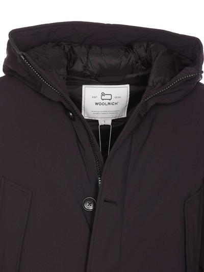 Shop Woolrich Arctic Stretch Down Parka In Negro