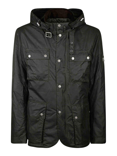 Shop Barbour Waxed Jacket In Light Green