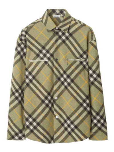 Shop Burberry Check Shirt In Negro