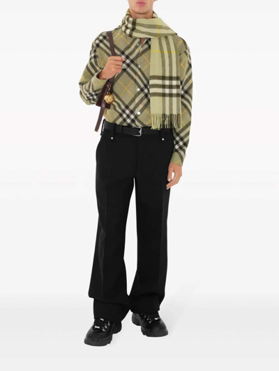 Burberry Wool Blend Overshirt In Neutrals