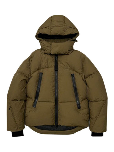 Shop Jg1 Padded Jacket With Hood In Brown
