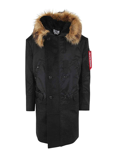 Shop Junya Watanabe Men`s Coat In Negro