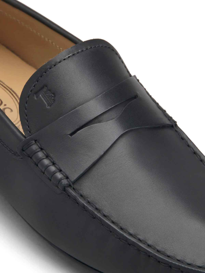 Shop Tod's Benson Loafers In Black