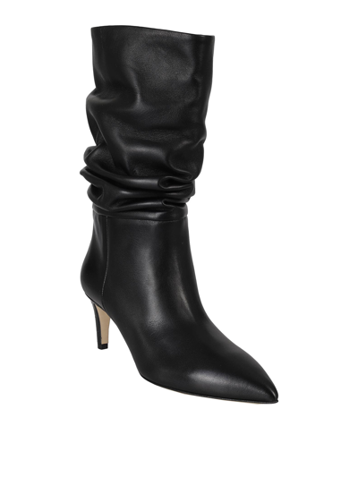 Shop Paris Texas Smooth Leather Knee-high Boots In Negro