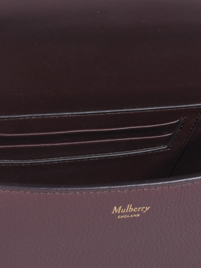 Shop Mulberry Darley Bag In Burgundy