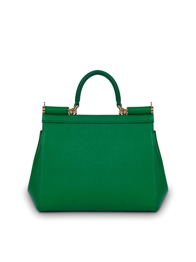 Shop Dolce & Gabbana Sicily Mini Handbag In Green