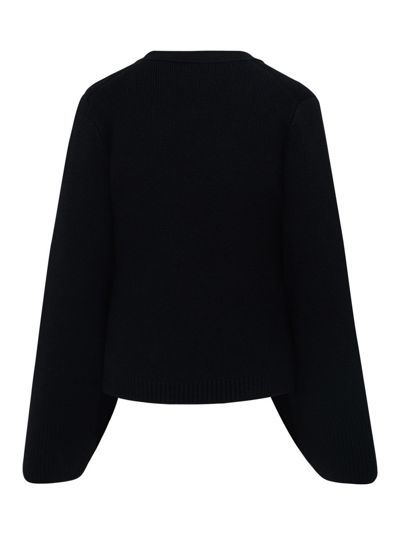 Shop Khaite Cardigan Scarlet In Cashmere Nero In Black