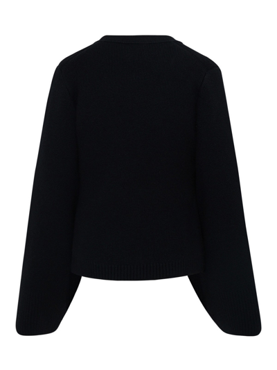 Khaite Scarlet Knitted Cardigan In Blue