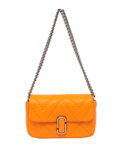 Shop Marc Jacobs The Mini Leather Bag In Orange