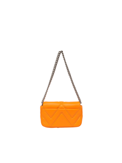 Shop Marc Jacobs The Mini Leather Bag In Orange