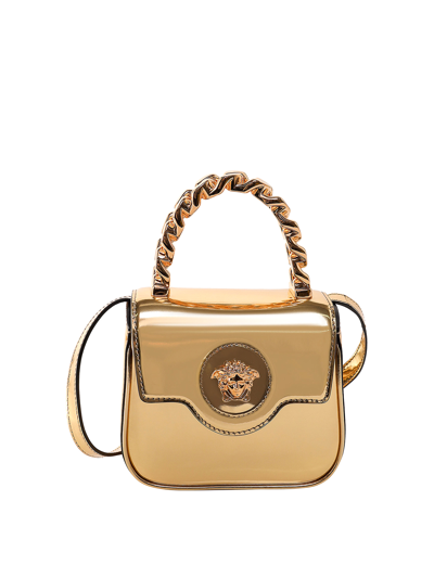 Shop Versace Bolsa De Hombro - Dorado In Gold