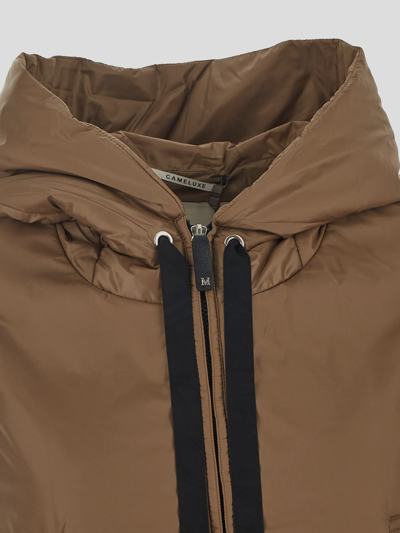 Max Mara The Cube Water-resistant Technical Canvas Gilet In Brown